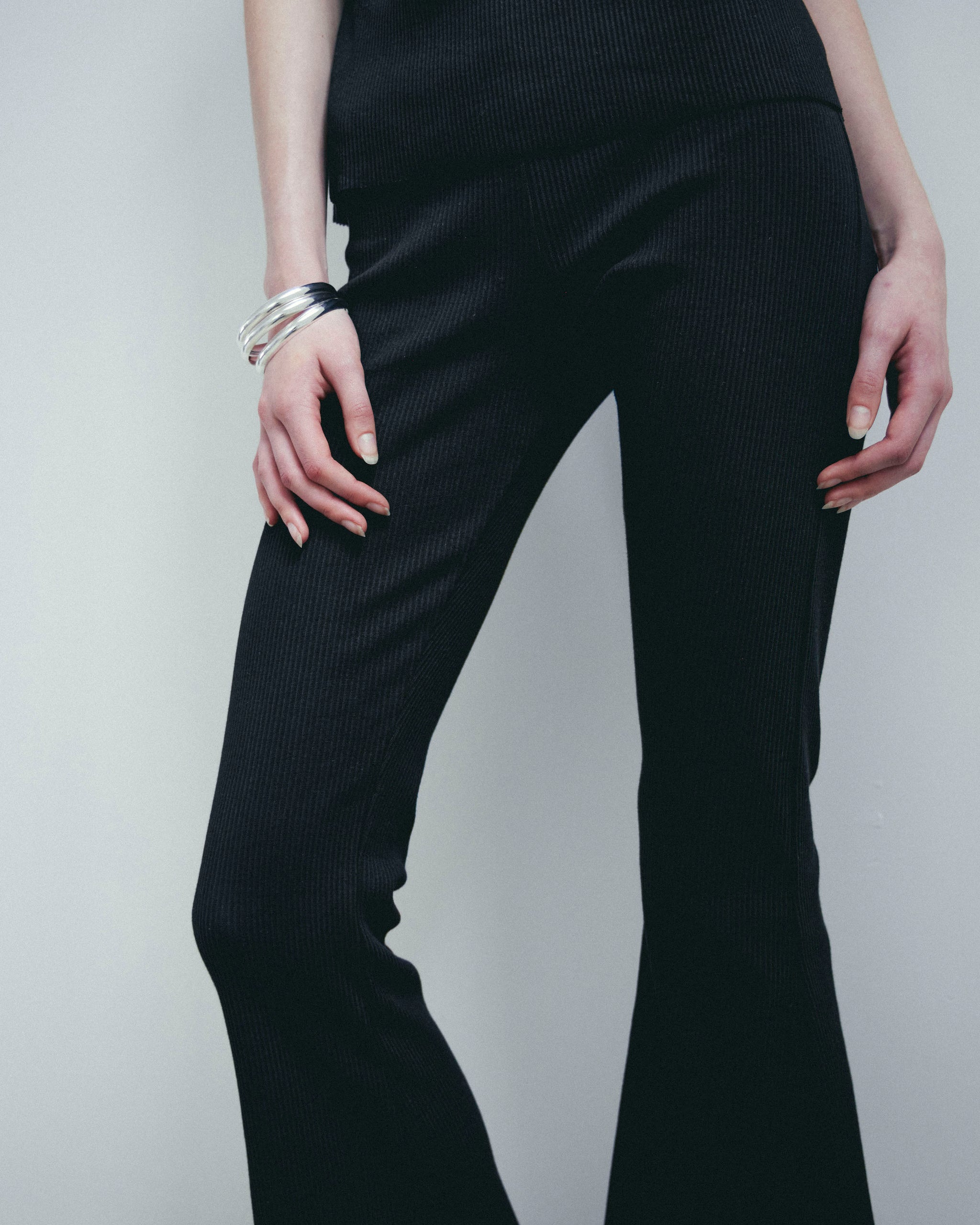 Jojo Ross Obelisk Flares Cream Lace Stretch Made in NZ